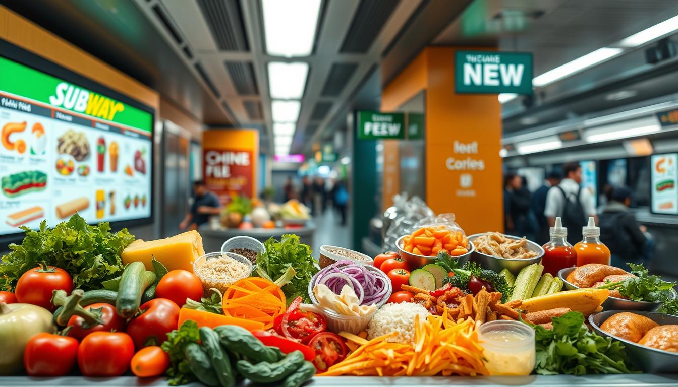 subway menu toppings