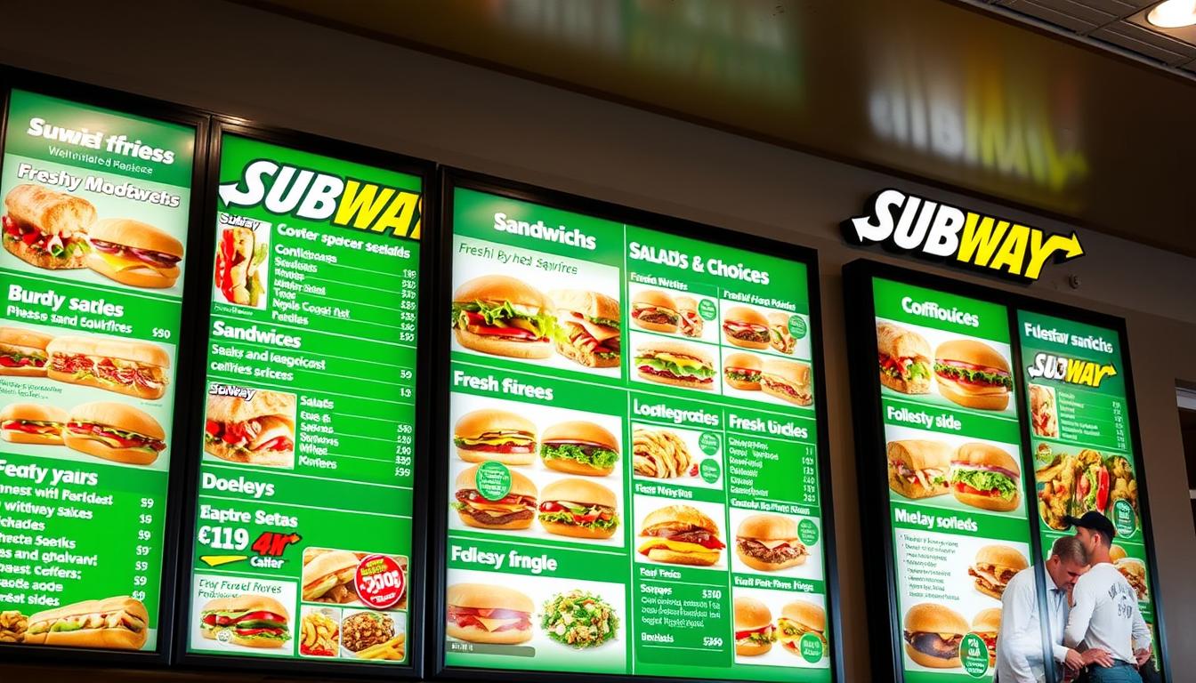 subway menu