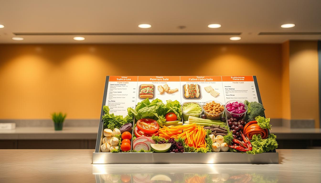 subway salad menu